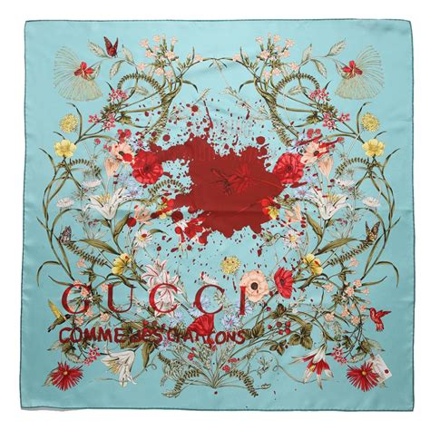 gucci x comme des garcons scarf